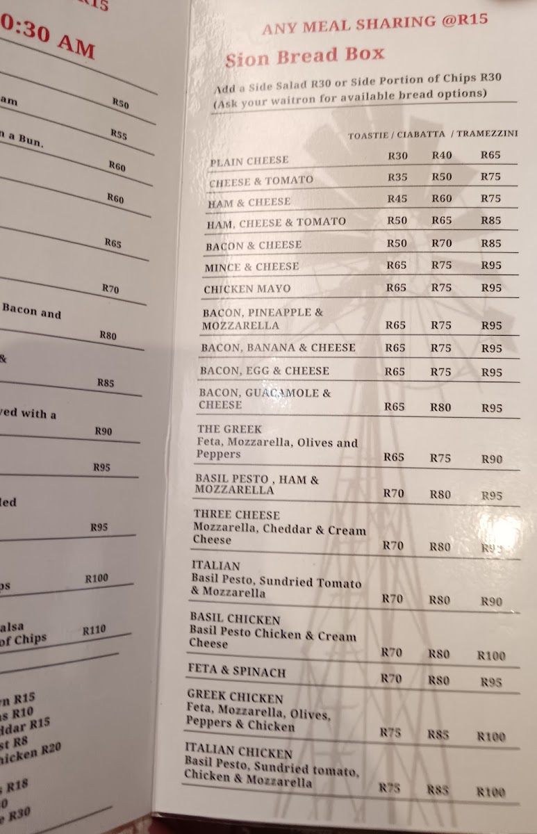 Sion Koffiehuis & Deli Photo Menu 1