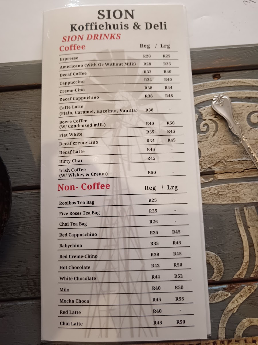 Sion Koffiehuis & Deli Photo Menu 3