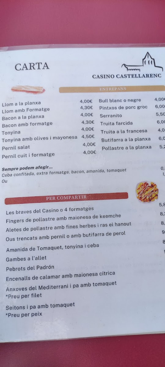 Casino Castellarenc Photo Menu 5