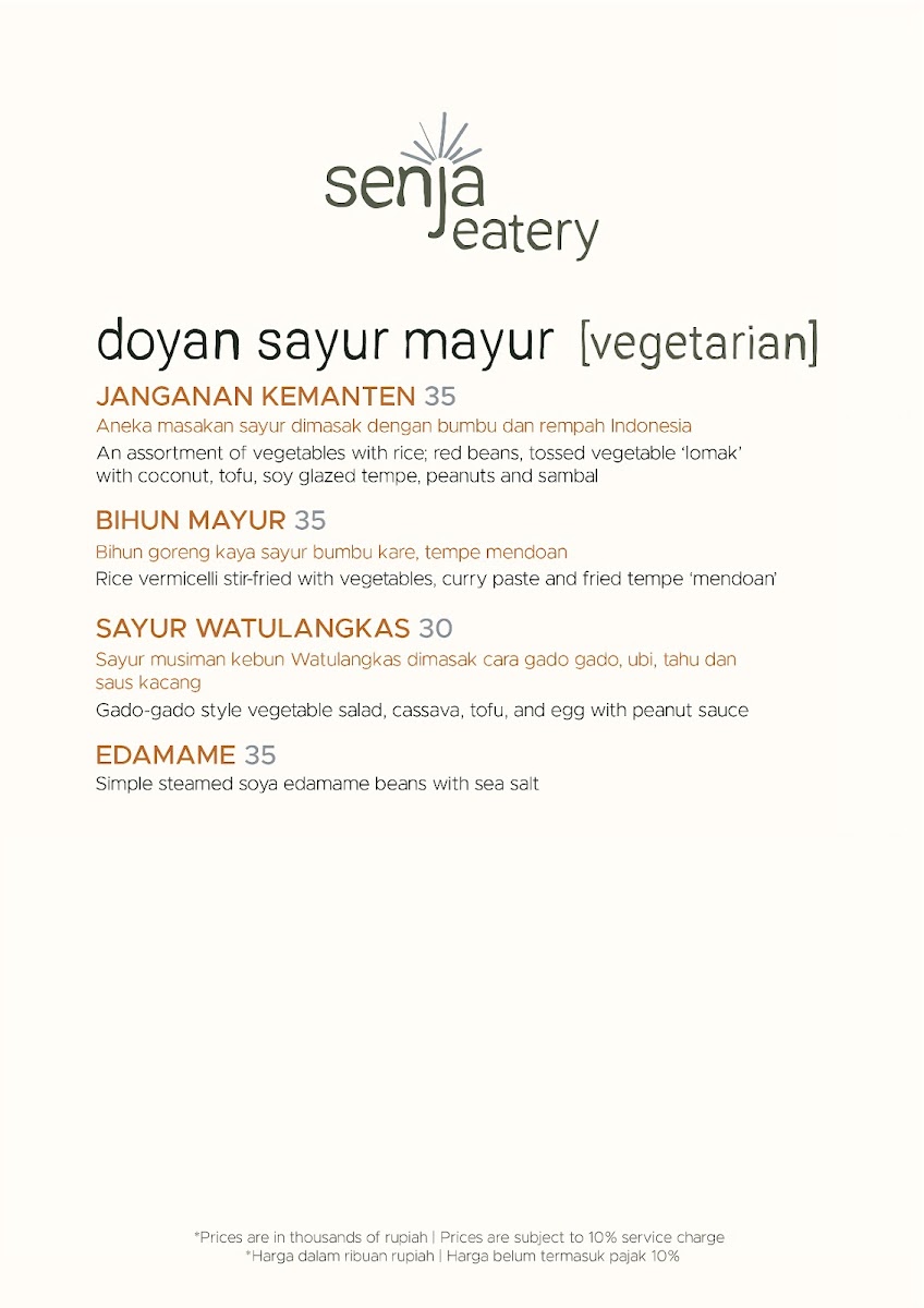 Senja Eatery Photo Menu 10