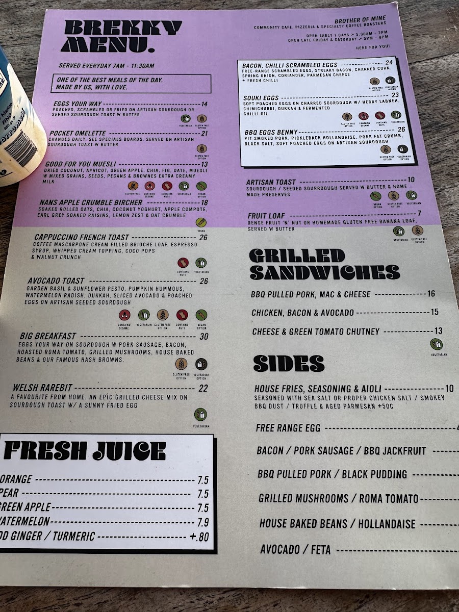 Brother of Mine Cafe Photo Menu 8