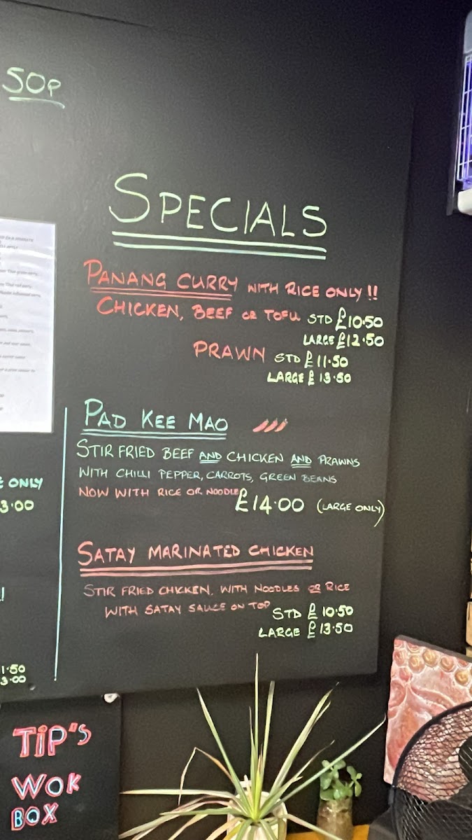 Tip's Wok Box Photo Menu 6