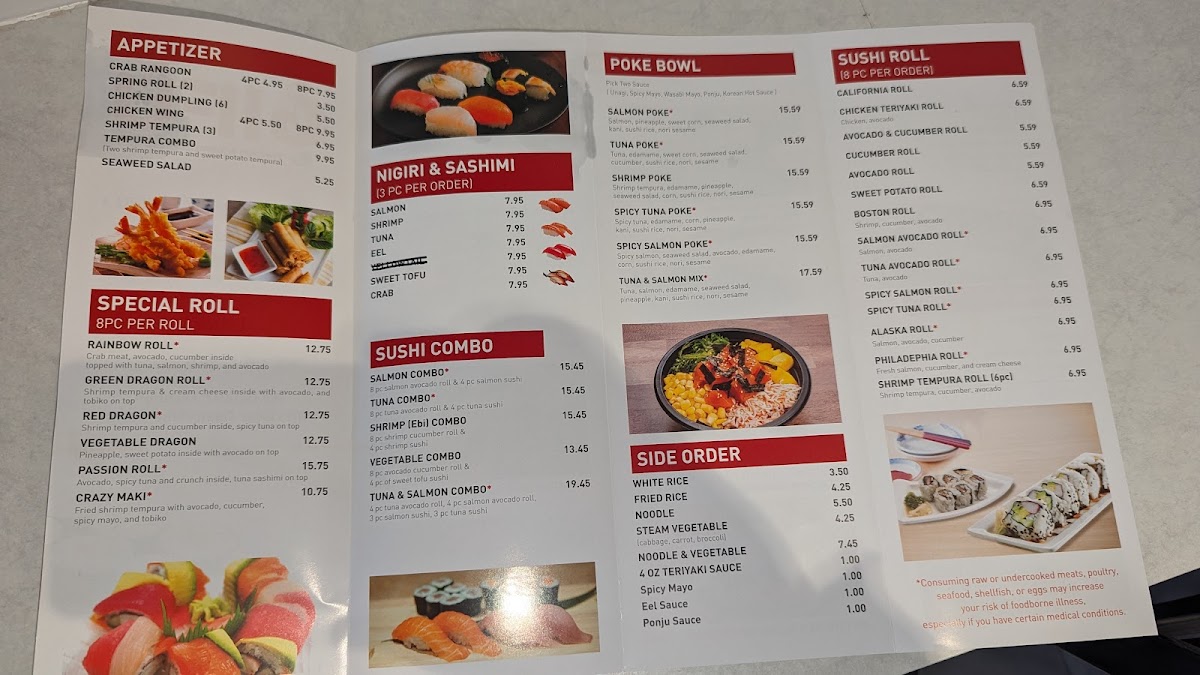 Gifu Teriyaki & Sushi ( Lowell) Photo Menu 1