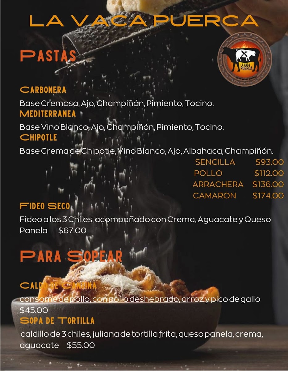 La Vaca Puerca Grill, Salads & Pasta Photo Menu 2