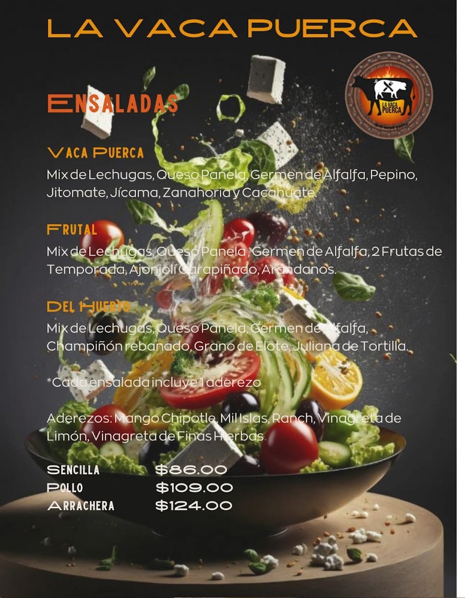La Vaca Puerca Grill, Salads & Pasta Photo Menu 4
