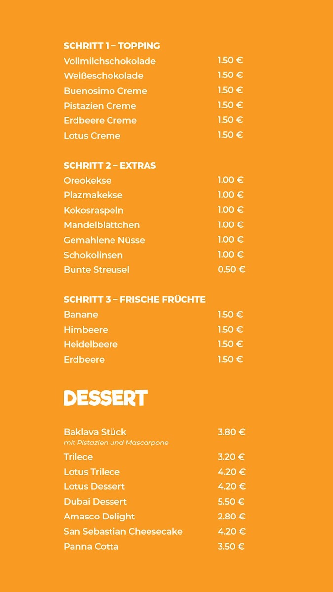 Amasco Photo Menu 1