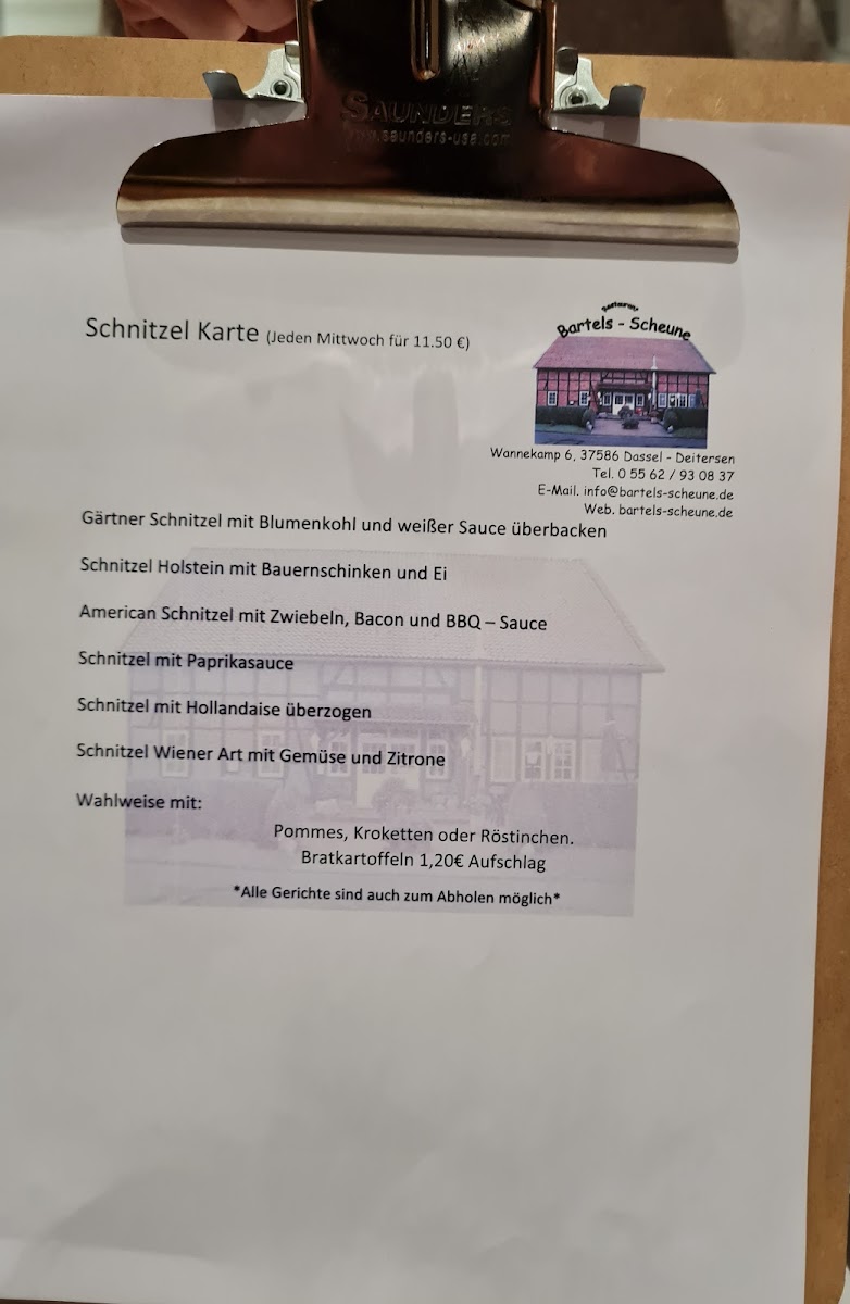 Restaurant Bartels - Scheune Photo Menu 2