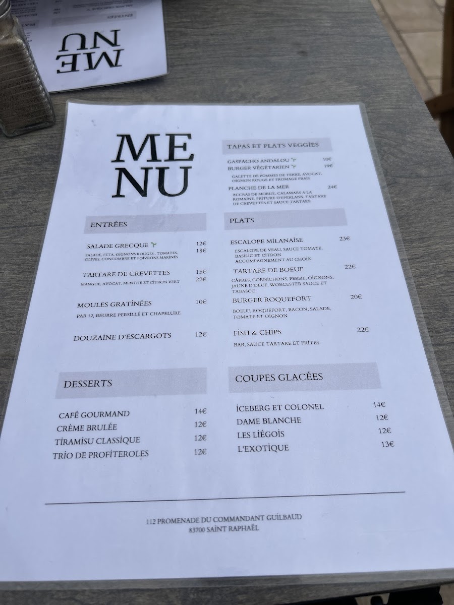 La P'tite Moulerie Photo Menu 4
