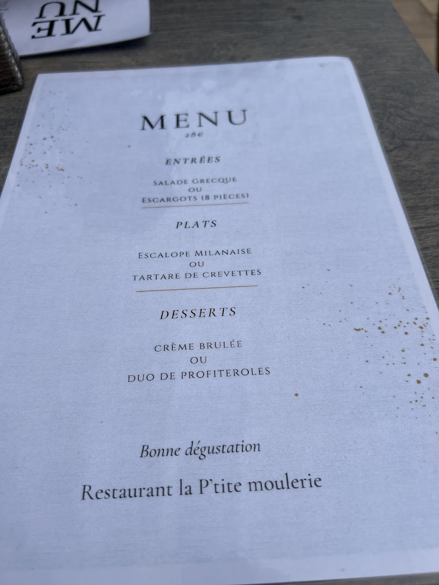 La P'tite Moulerie Photo Menu 7