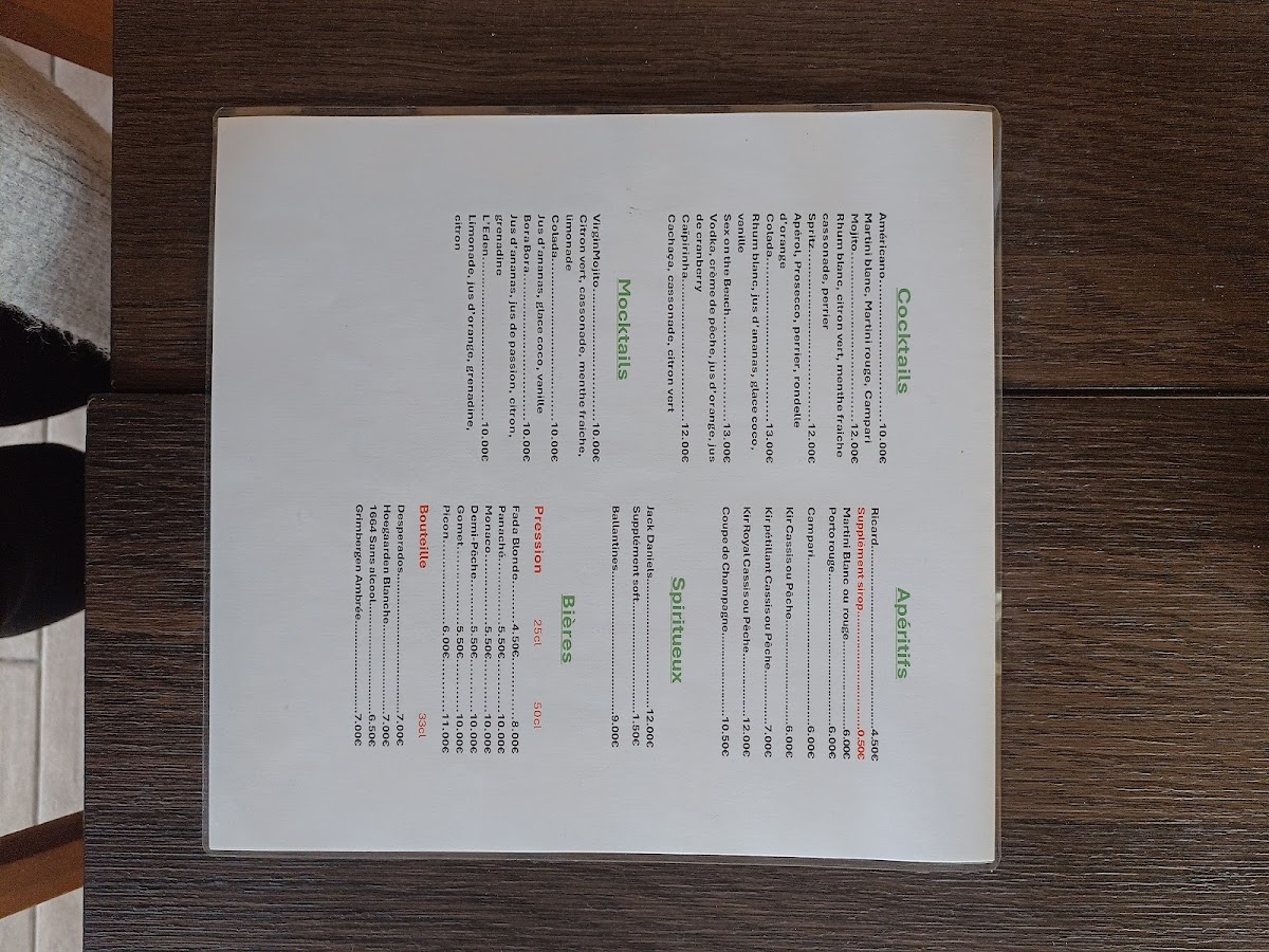 La P'tite Moulerie Photo Menu 9