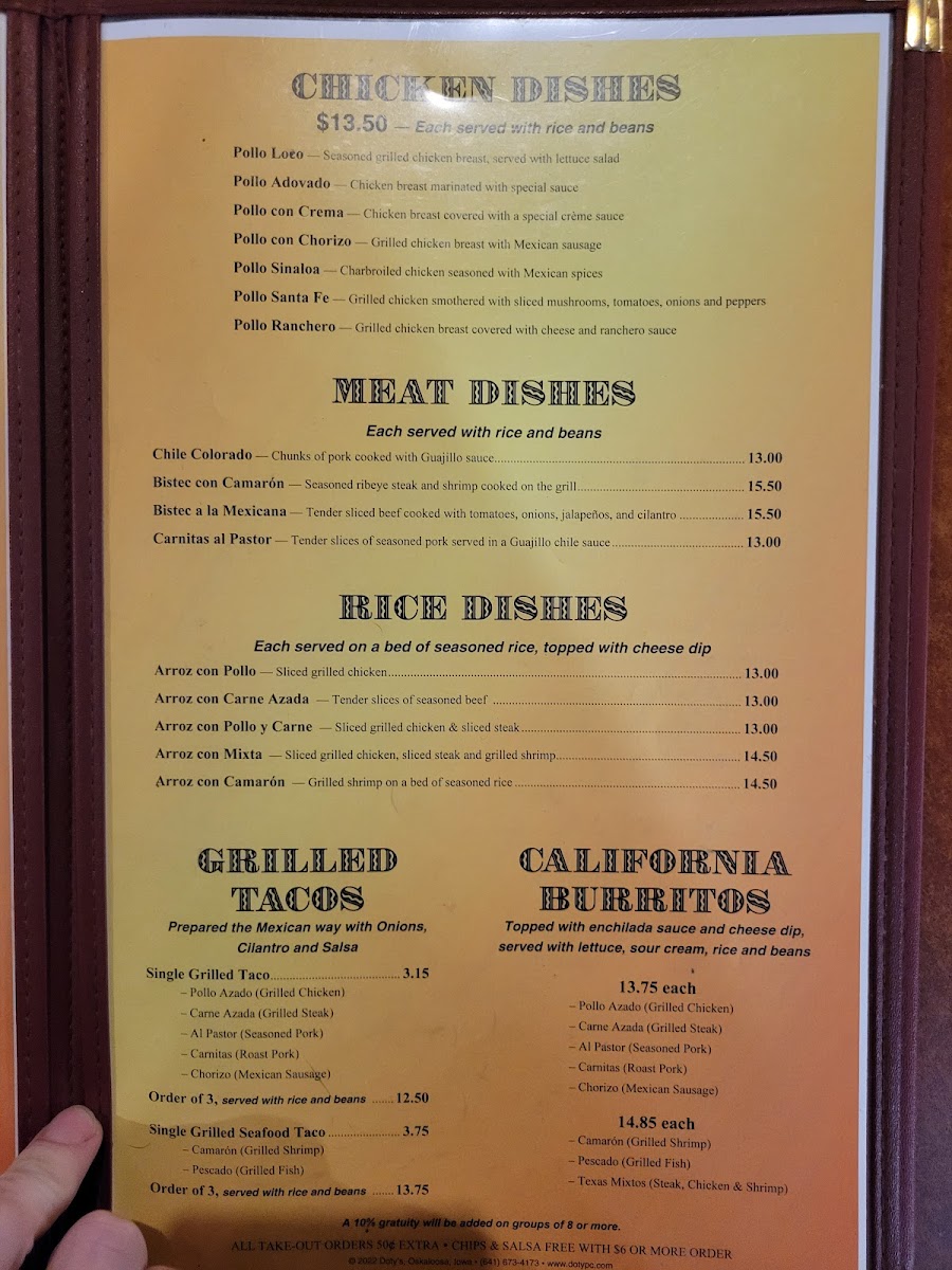 Mi Ranchito Mexican Restaurant Photo Menu 10