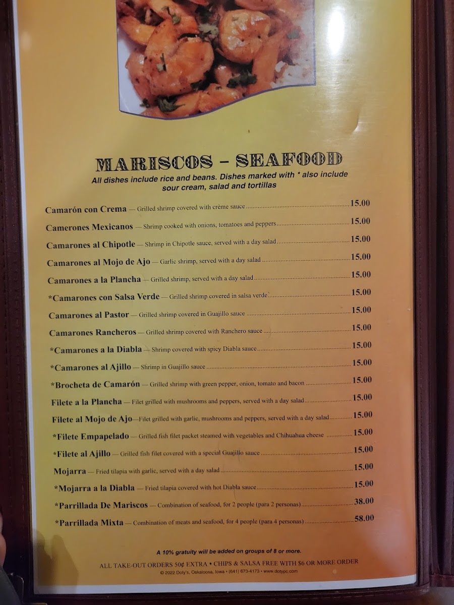 Mi Ranchito Mexican Restaurant Photo Menu 9
