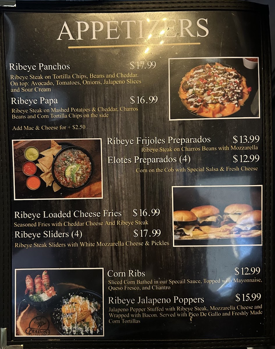 Prado's Steaks Photo Menu 3