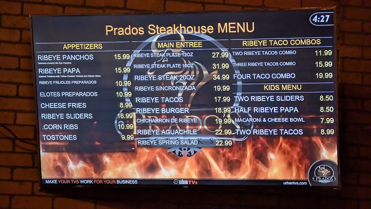 Prado's Steaks Photo Menu 9