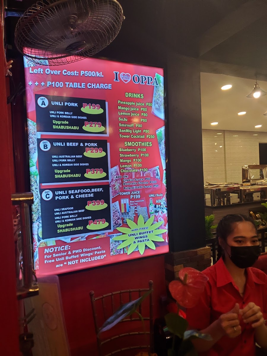 Oppa K-Grill - Fairview Branch Photo Menu 1