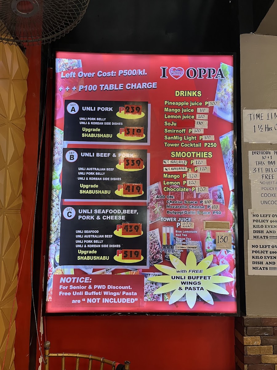 Oppa K-Grill - Fairview Branch Photo Menu 2