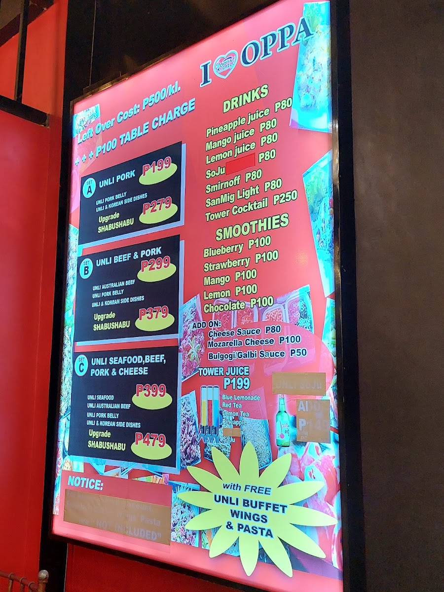 Oppa K-Grill - Fairview Branch Photo Menu 3