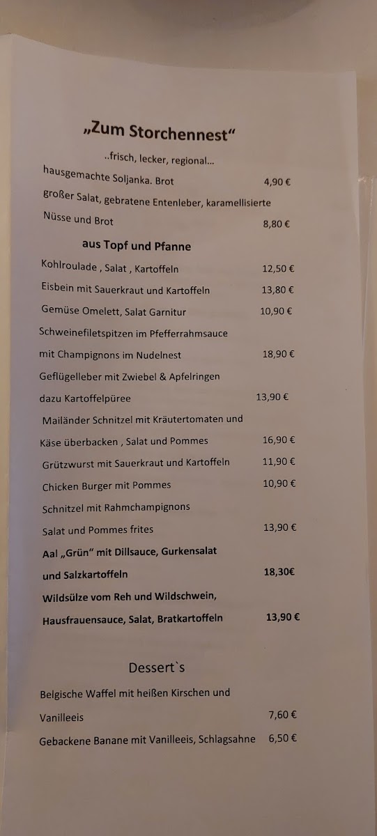Bistrorante zum Storchennest Photo Menu 5