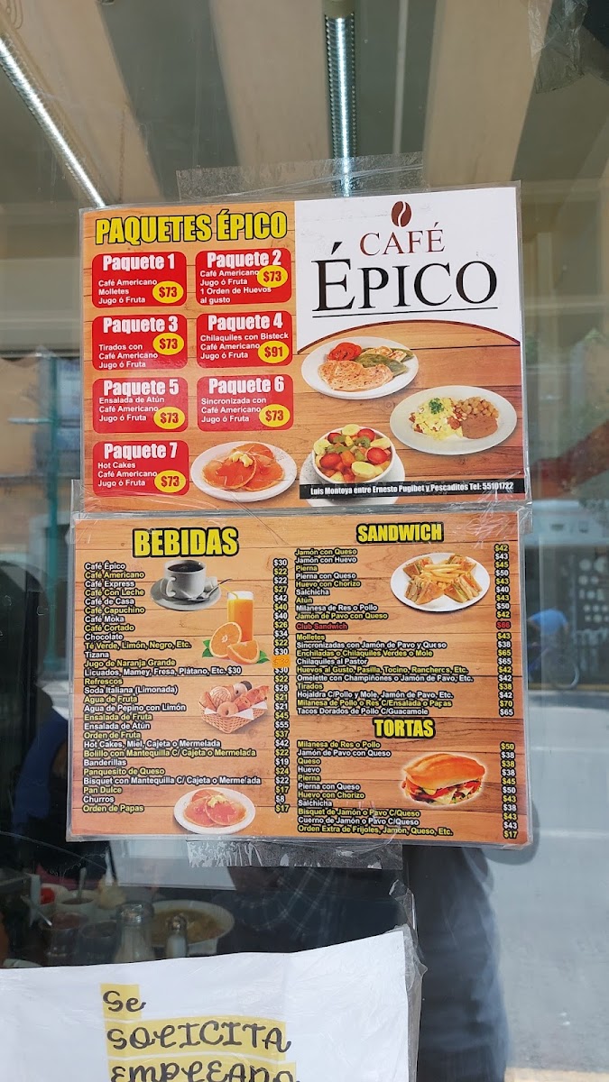 Cafe “Épico” Photo Menu 5