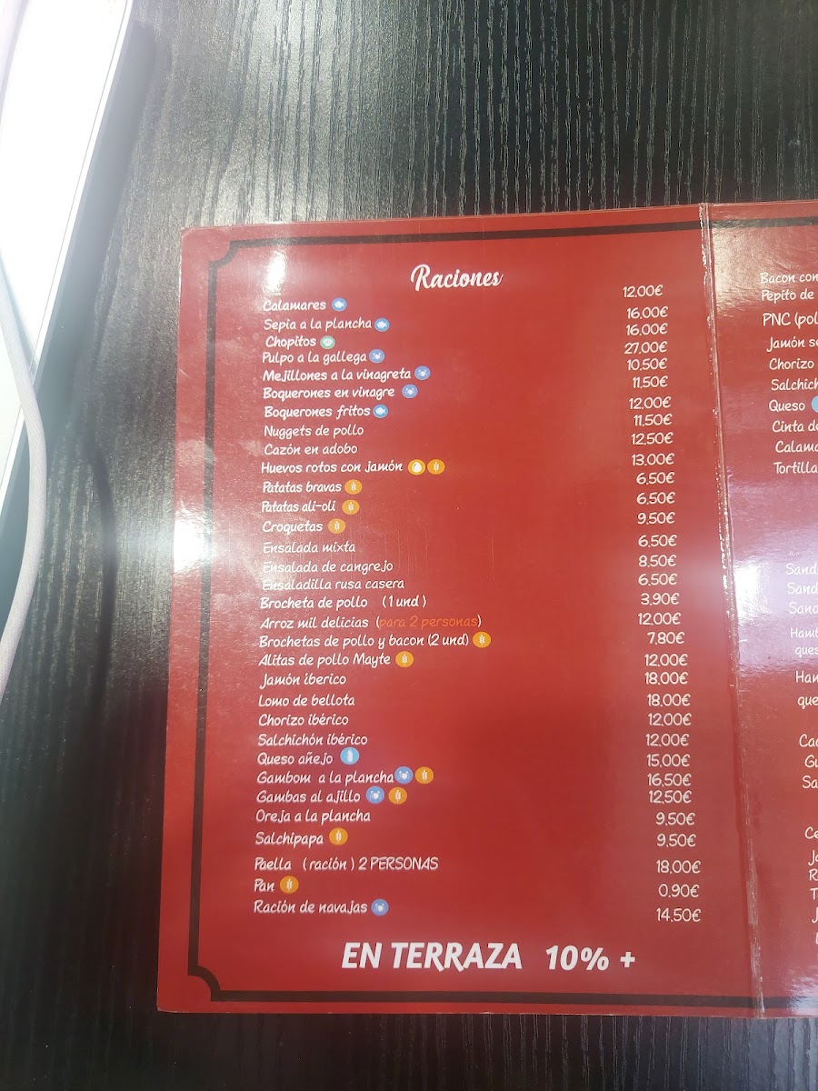 Cafetería Mayte Photo Menu 3