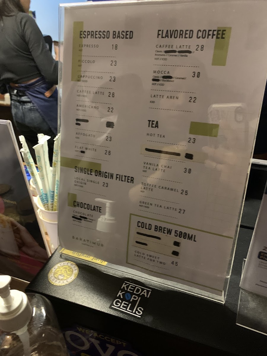 Baratimur Kopi Photo Menu 2