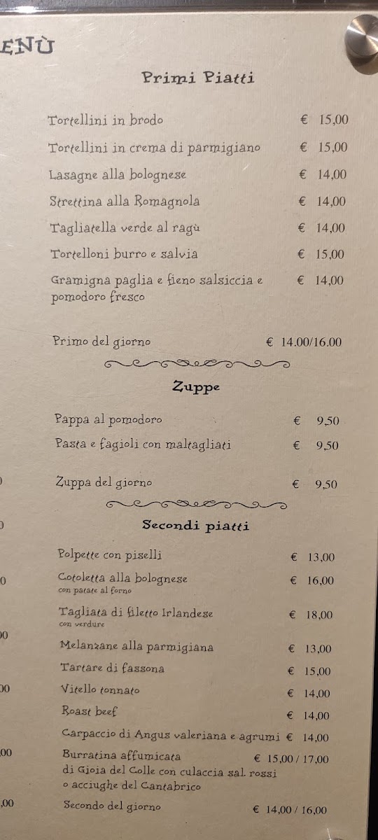 Osteria Santa Caterina Photo Menu 8
