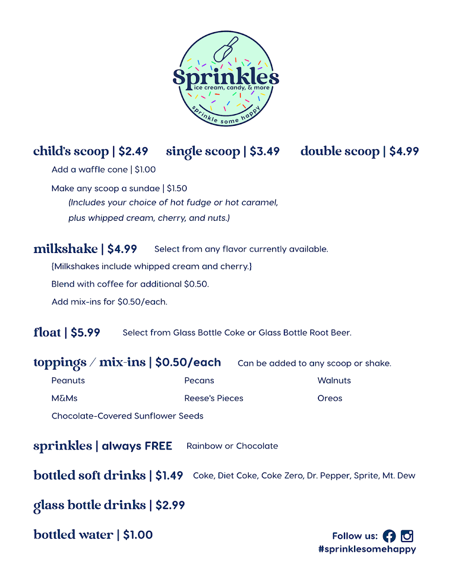Sprinkles at T & C Photo Menu 2