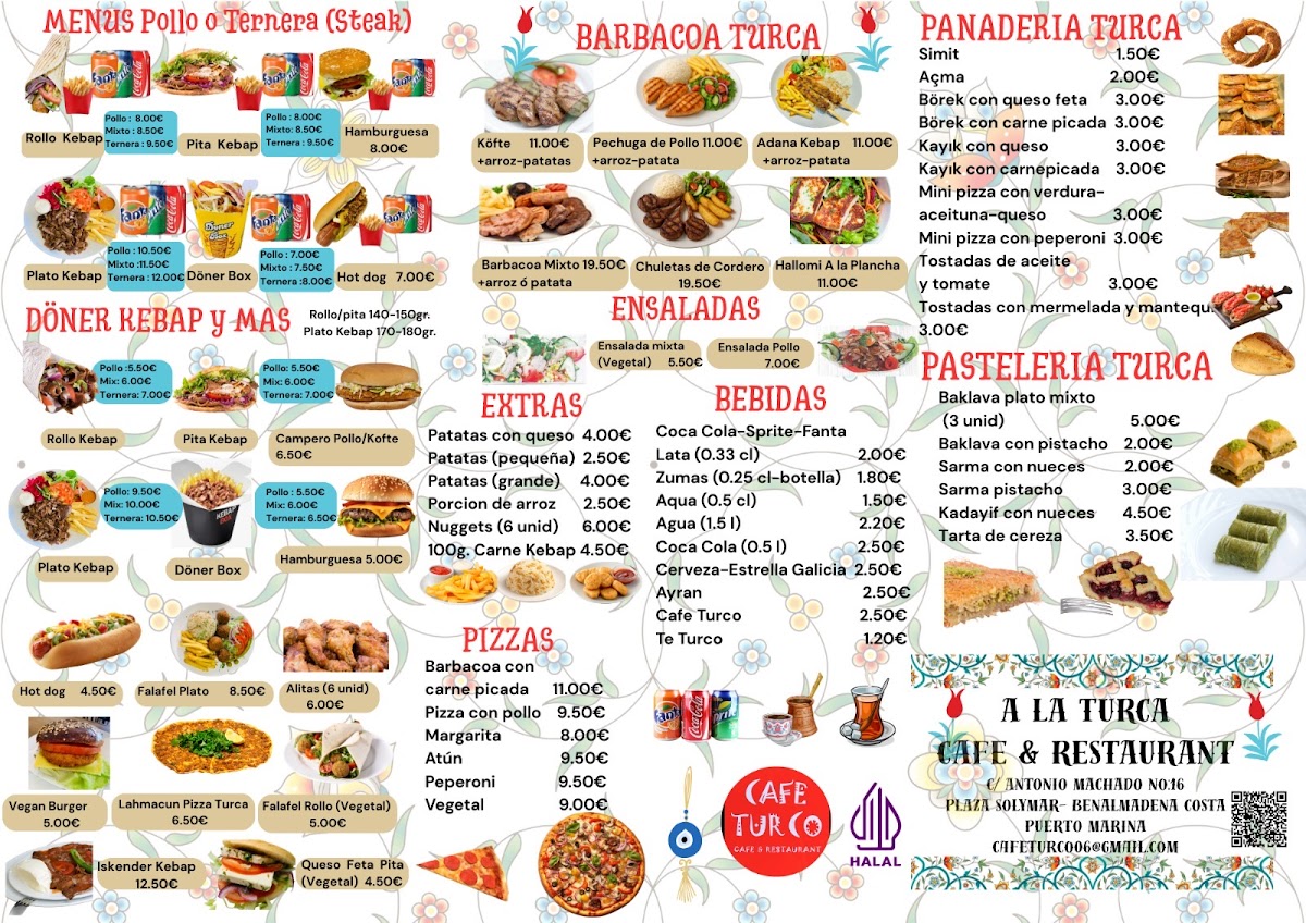 A La Turca Restaurant Photo Menu 2