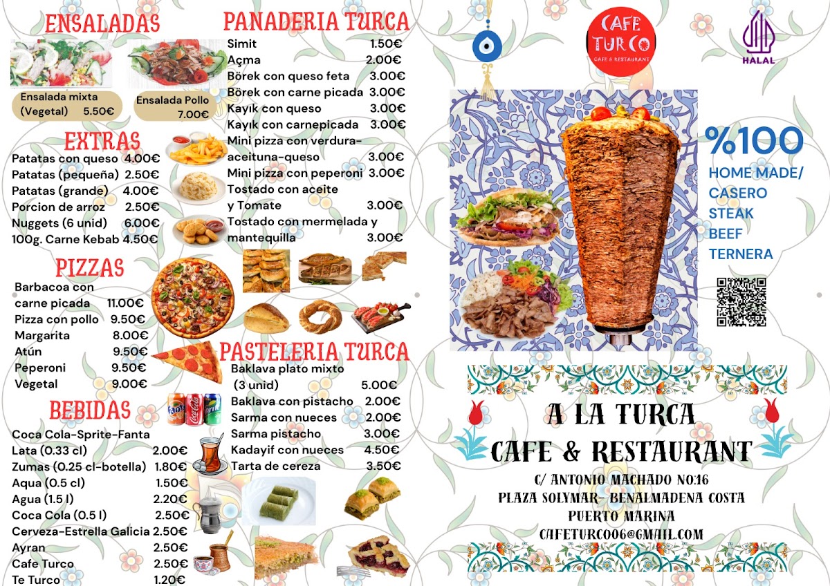 A La Turca Restaurant Photo Menu 3