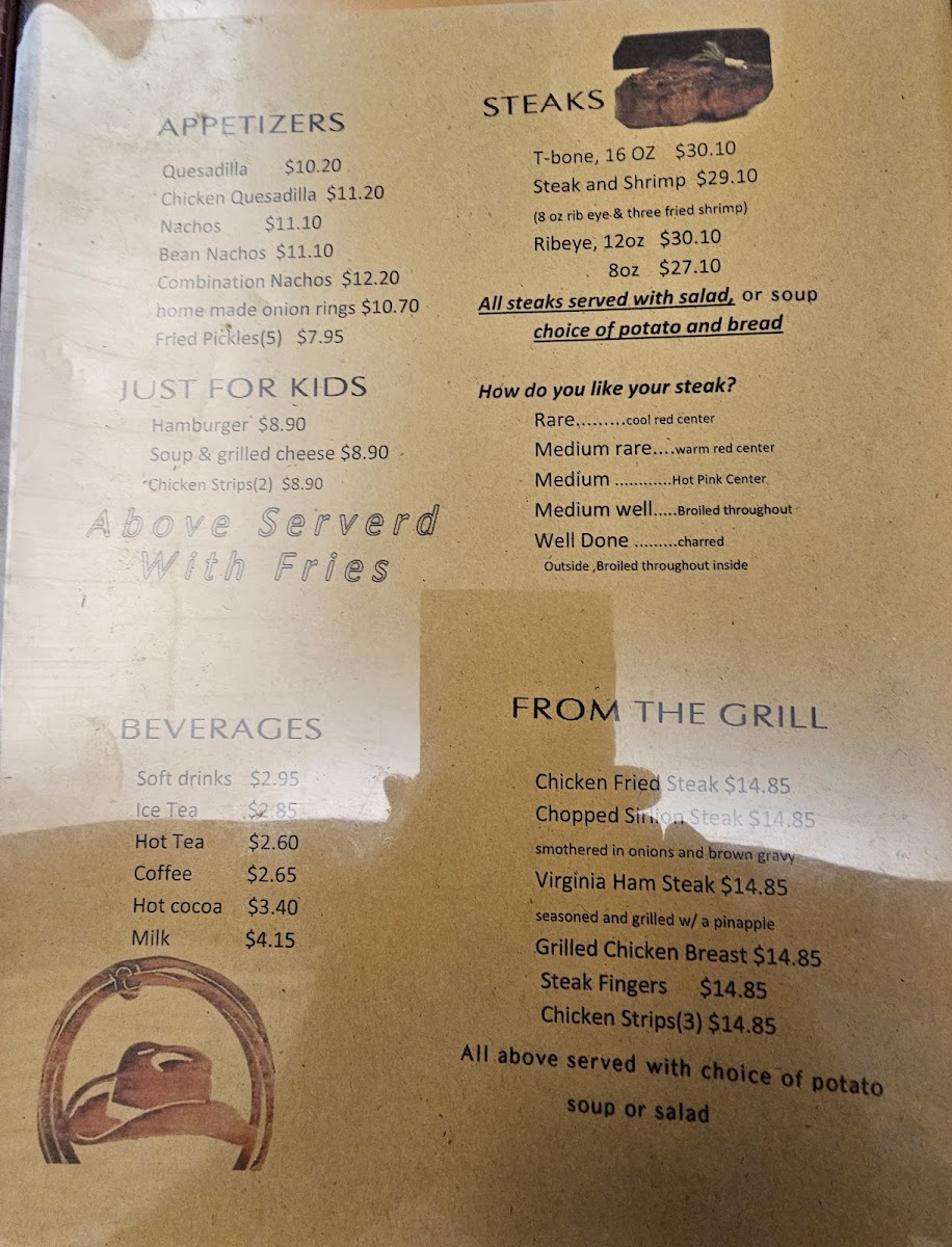 Steak House Restaurant Photo Menu 3