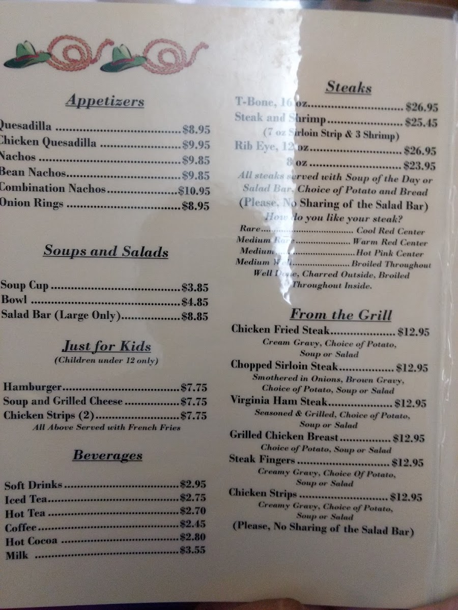 Steak House Restaurant Photo Menu 7