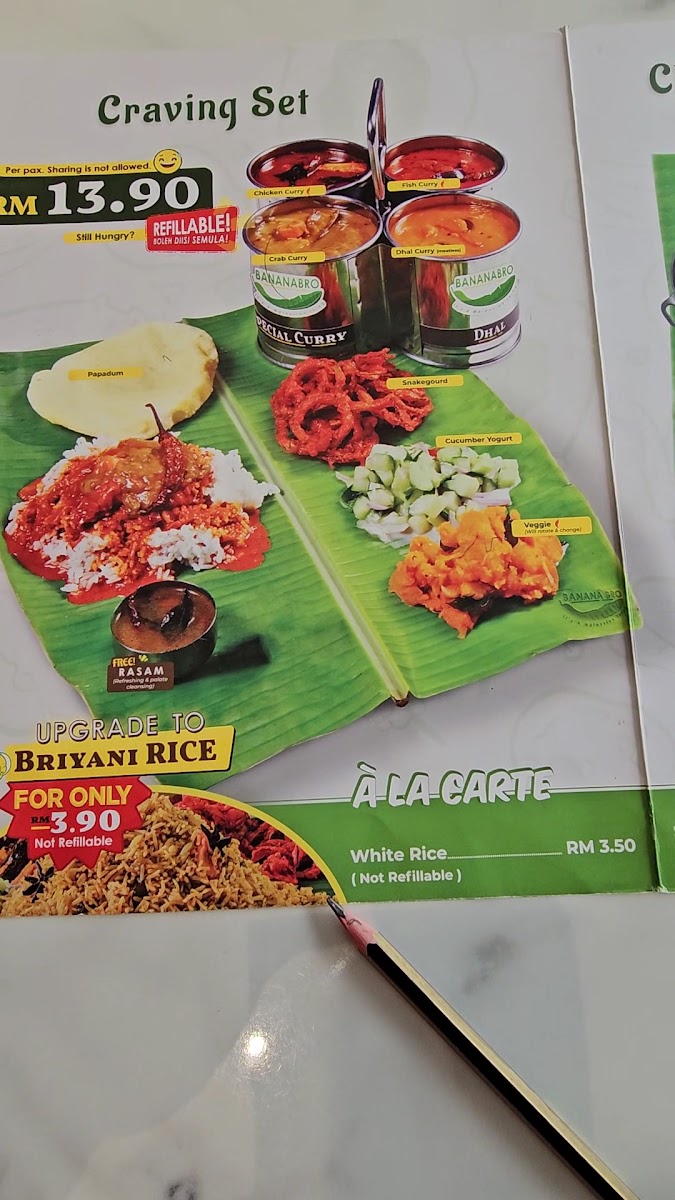 BananaBro Photo Menu 1
