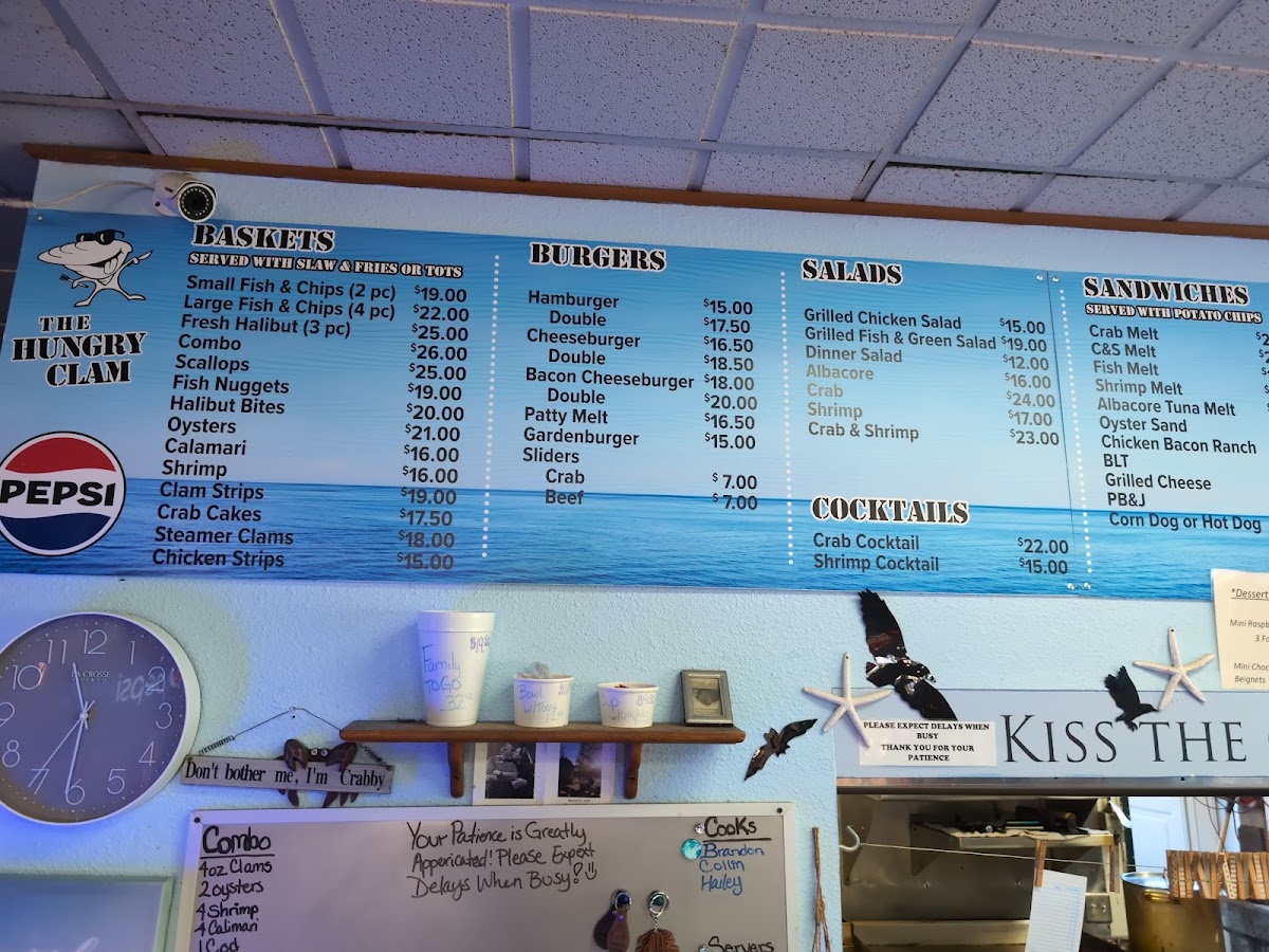 Hungry Clam Photo Menu 3