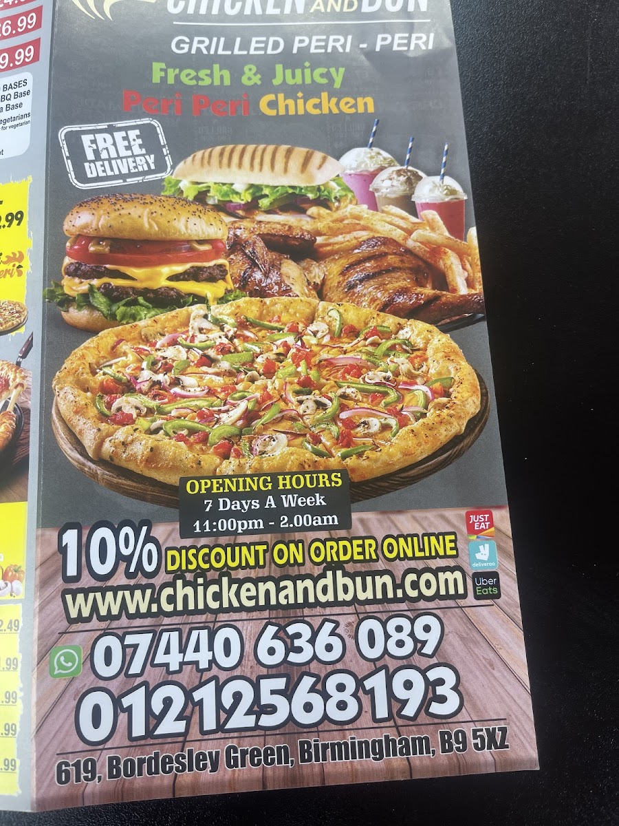 Chicken and Bun Photo Menu 2