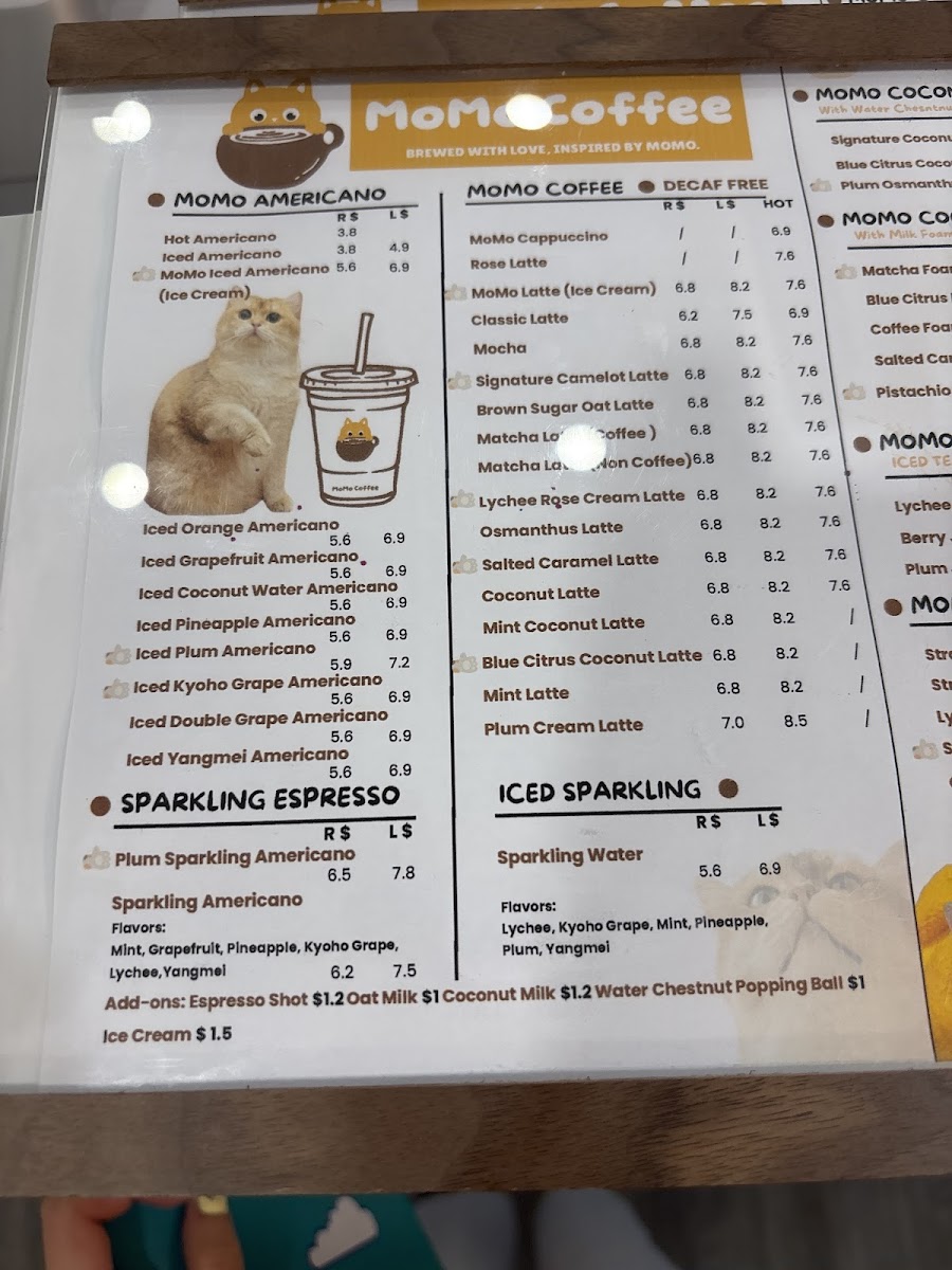 Momo Coffee Photo Menu 4