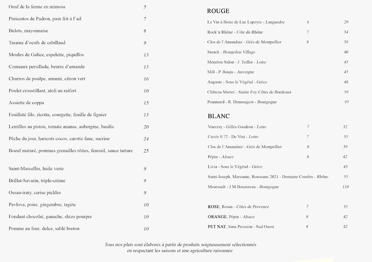 Café Céleste Photo Menu 2