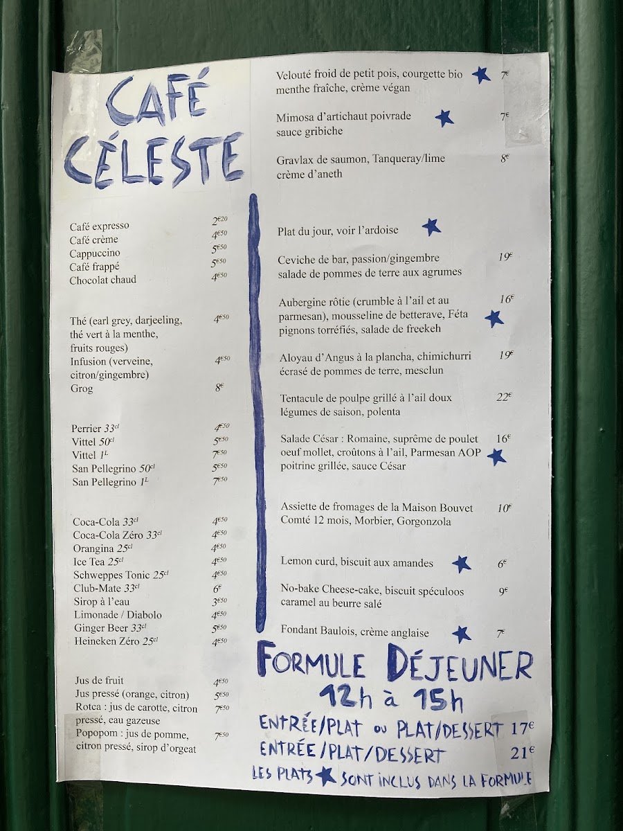 Café Céleste Photo Menu 6