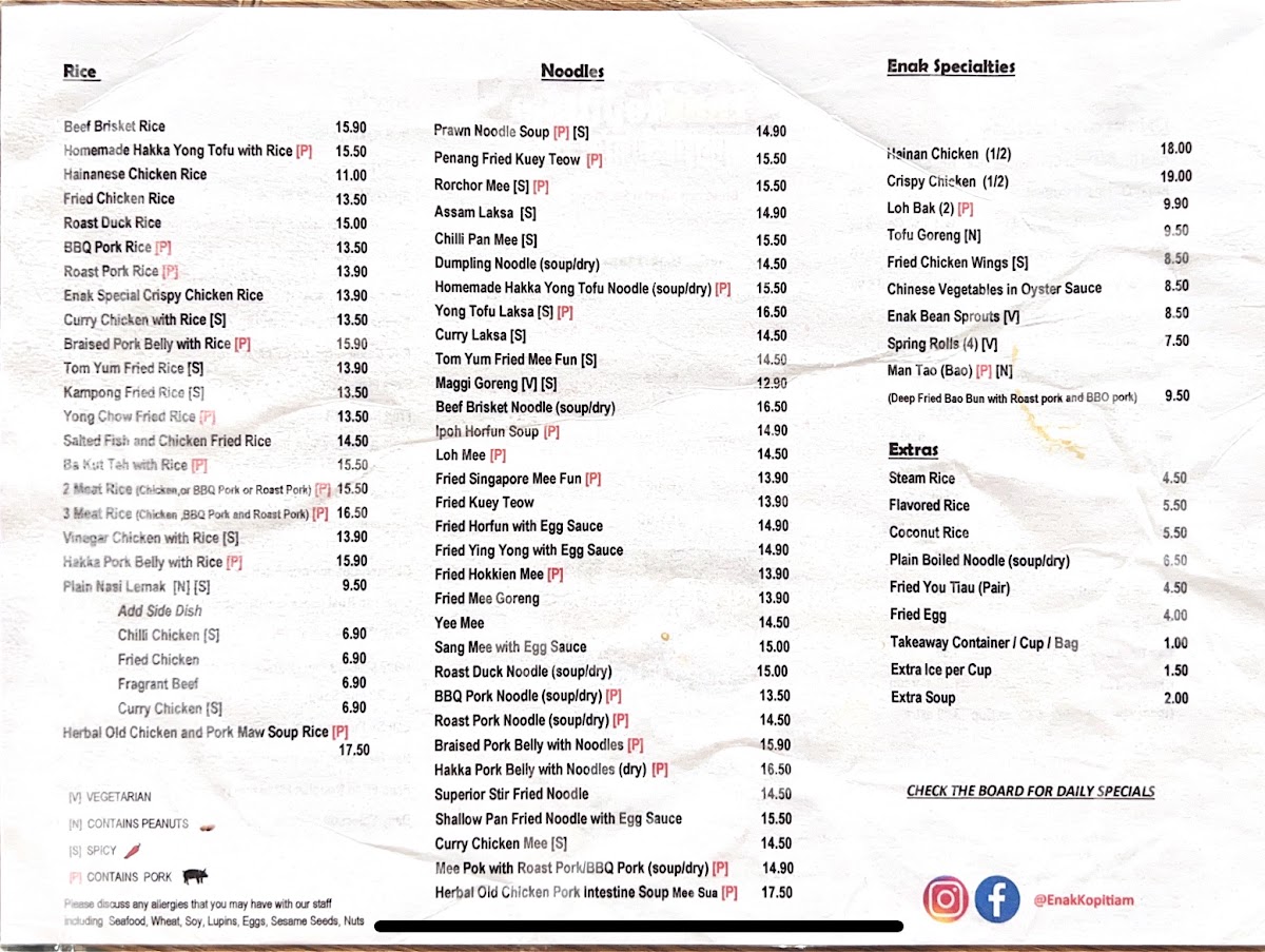 Enak Kopitiam Photo Menu 9