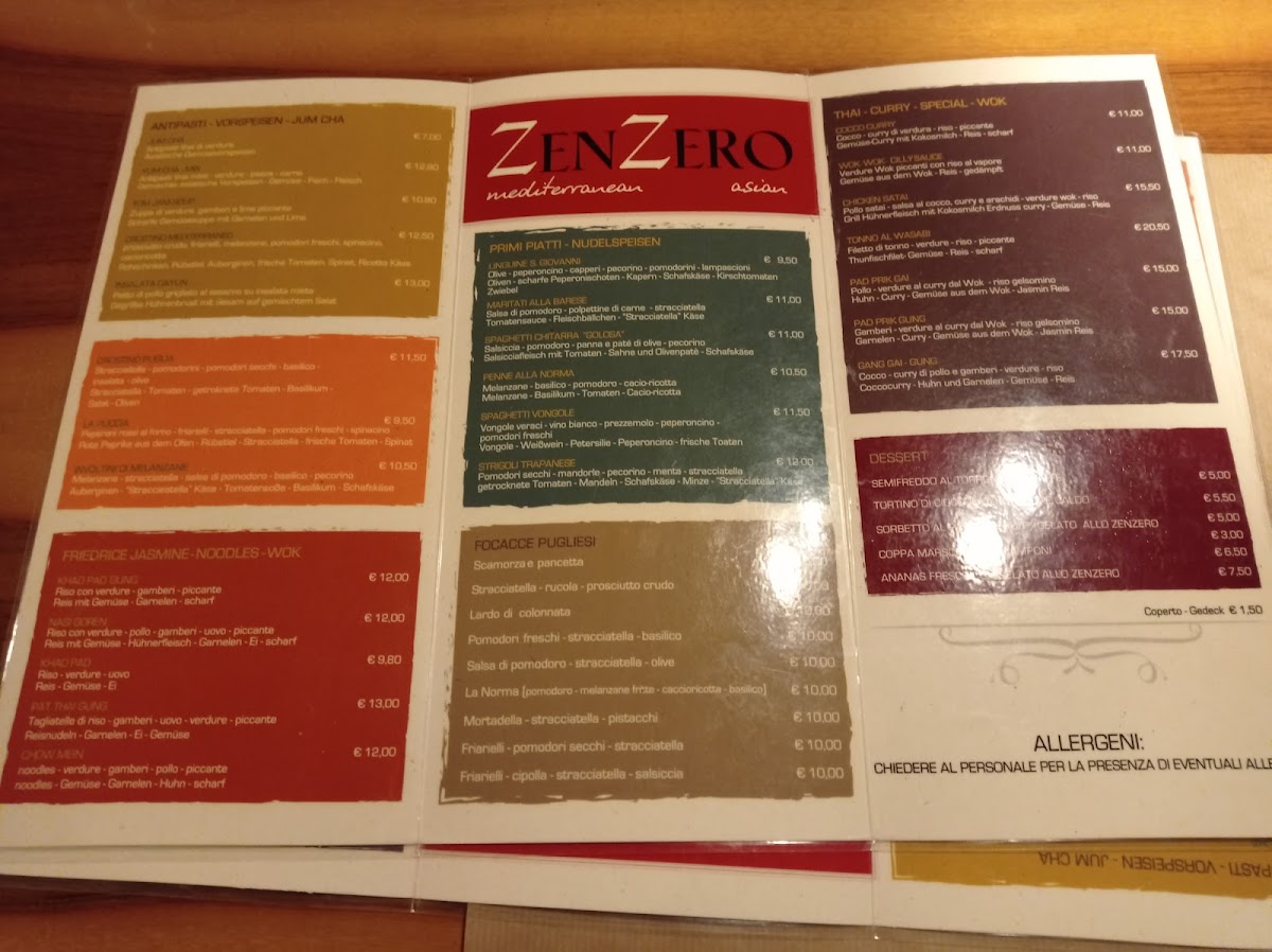 Ristorante Zenzero Photo Menu 3