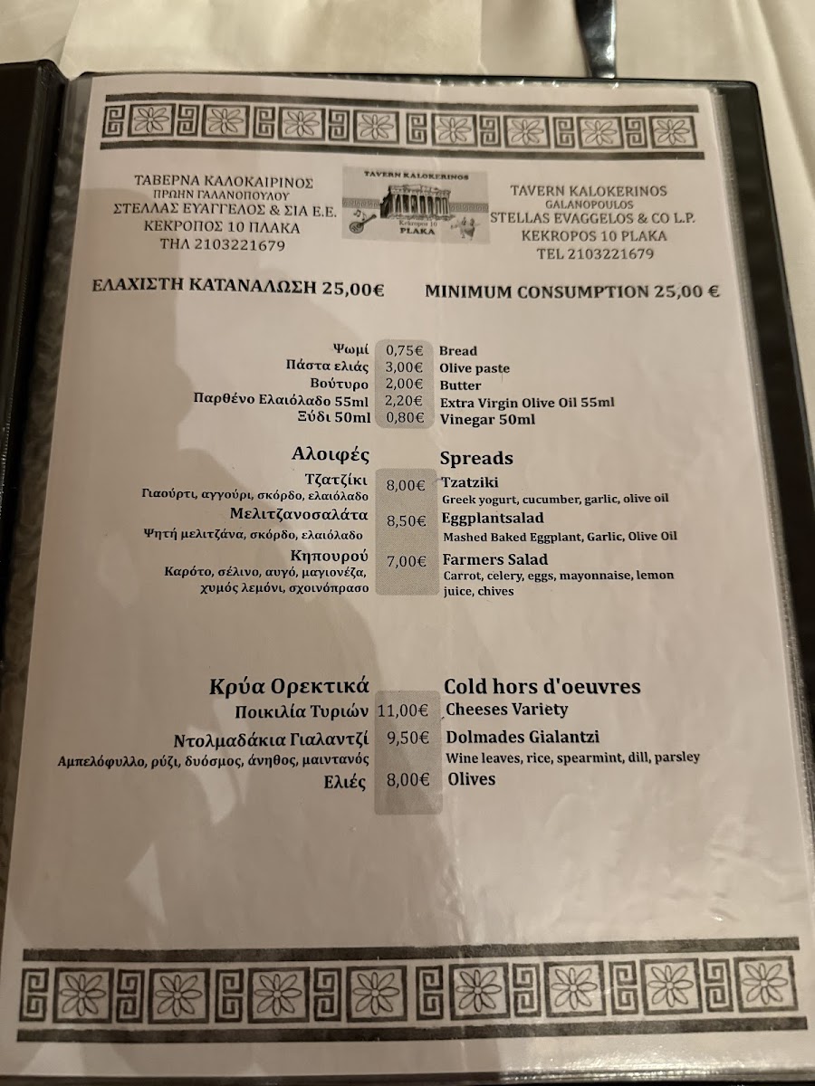 Kalokerinos Photo Menu 1