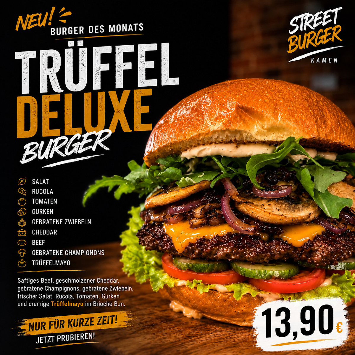 Street Burger Kamen Photo Menu 1