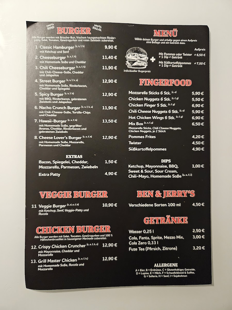 Street Burger Kamen Photo Menu 4