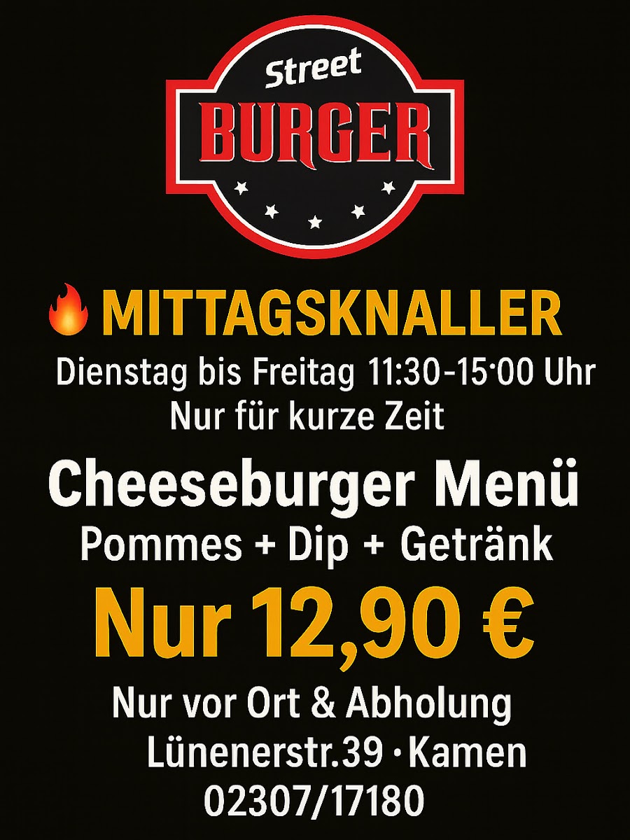 Street Burger Kamen Photo Menu 6
