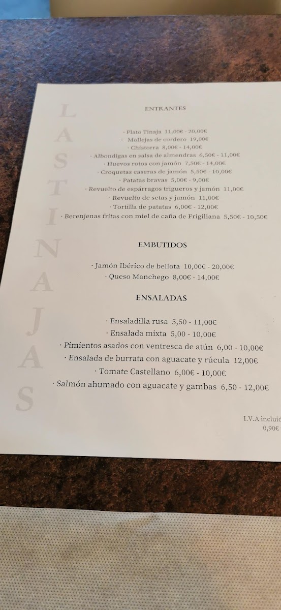 Mesón Las Tinajas Photo Menu 9