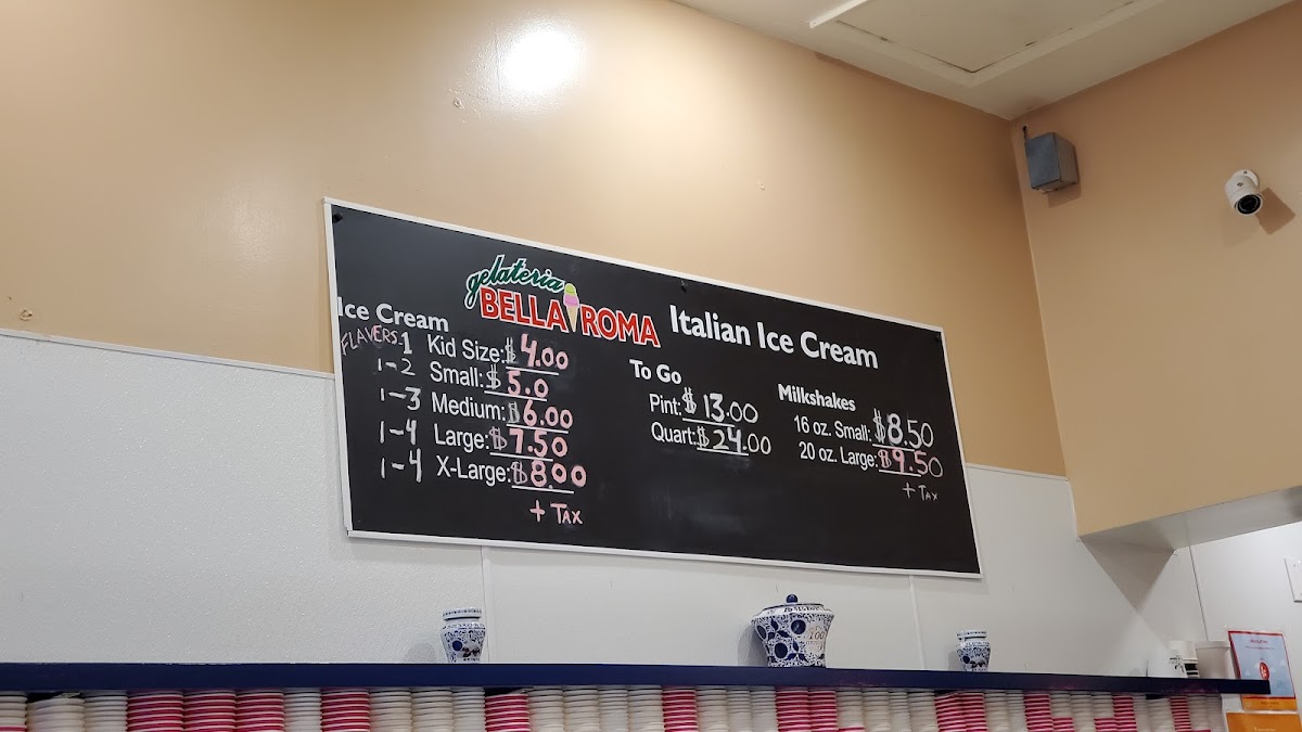 Gelateria Bella Roma Photo Menu 7