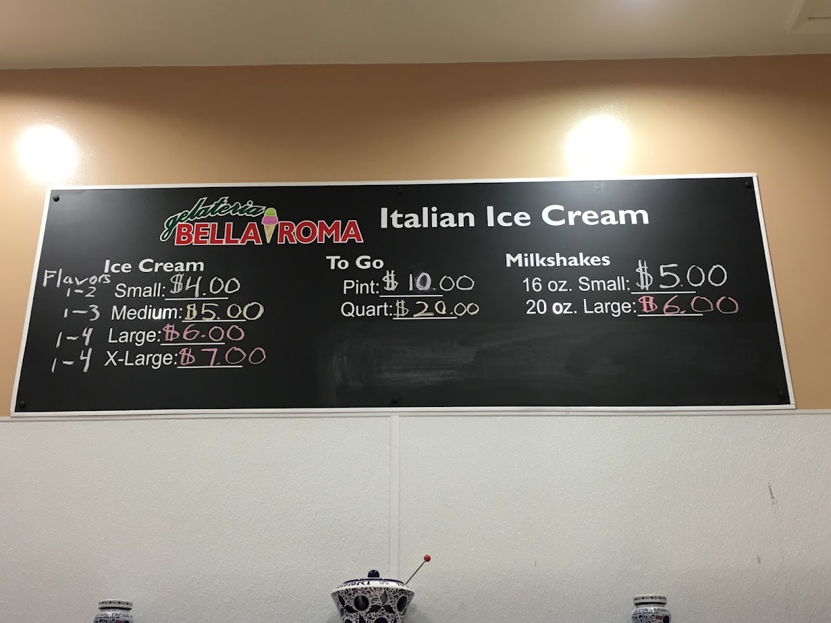 Gelateria Bella Roma Photo Menu 8