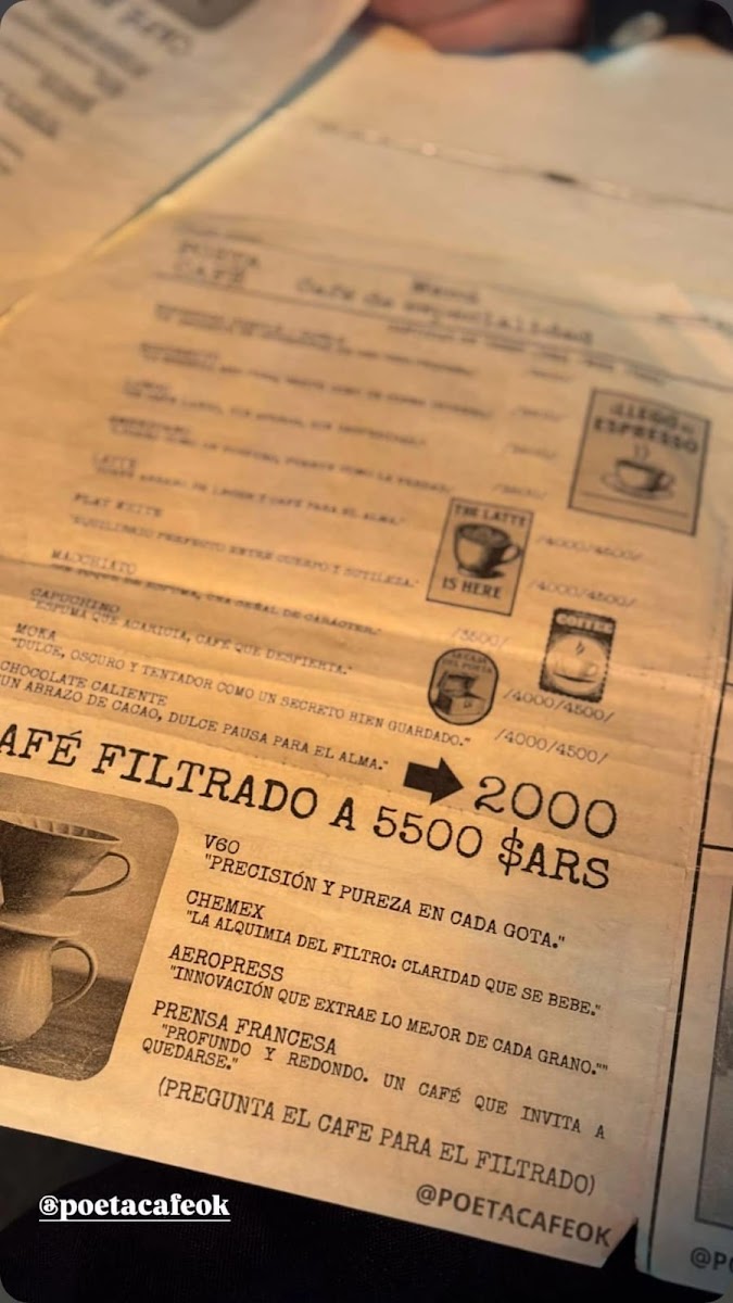 Poeta Café Photo Menu 6