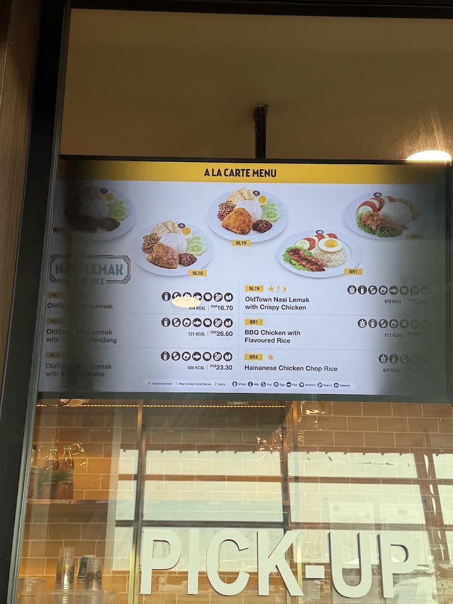 OLDTOWN White Coffee Express @ Penang International Airport (DOM) Photo Menu 10