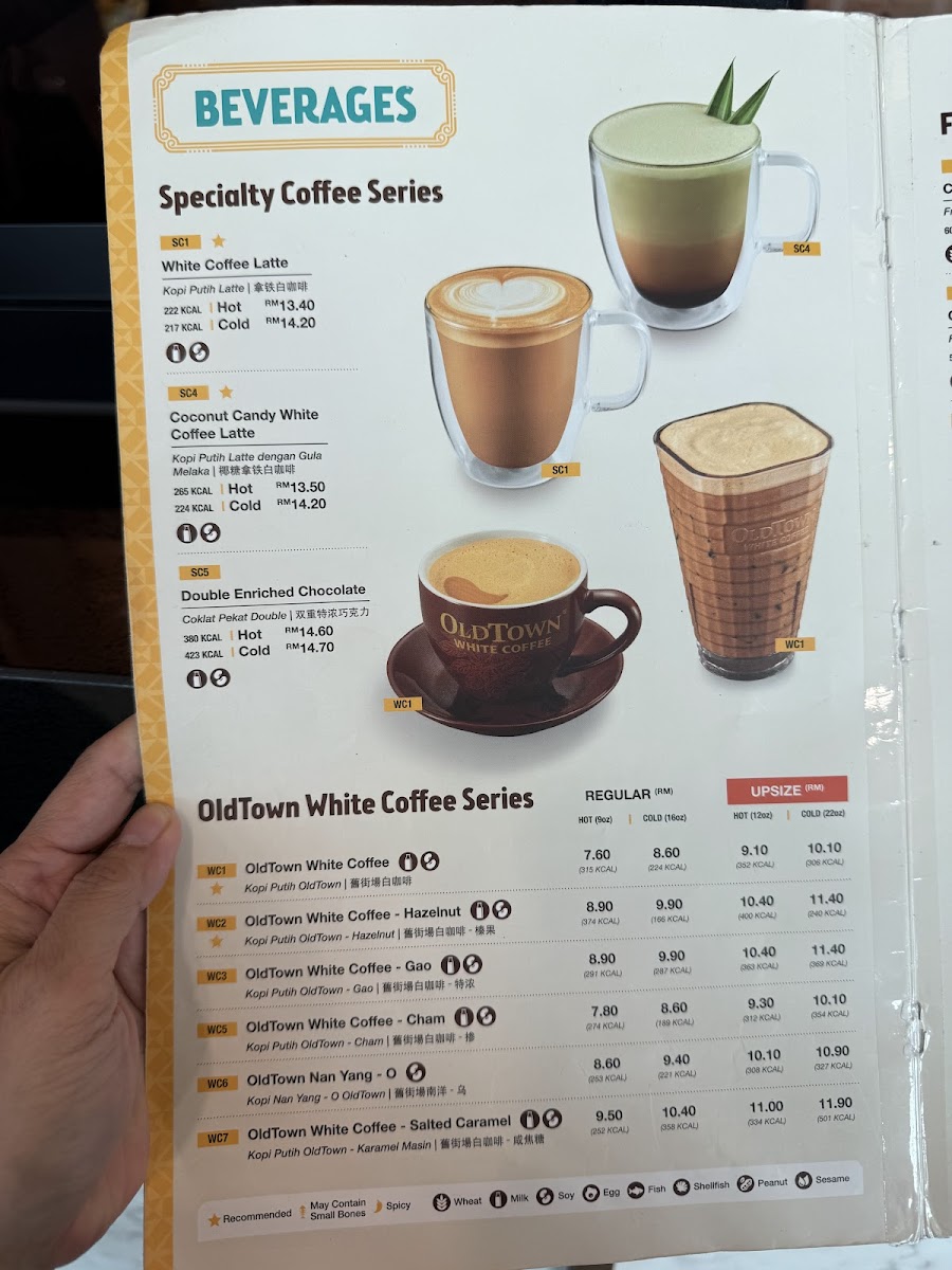 OLDTOWN White Coffee Express @ Penang International Airport (DOM) Photo Menu 7