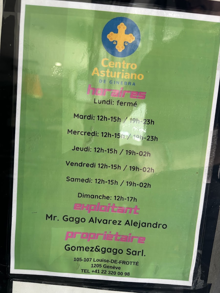 Centro Asturiano Photo Menu 2